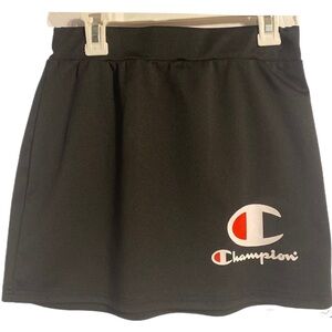 Champion Black Athletic Mini Skirt S Iconic Sportswear Black Effortless Pull-on